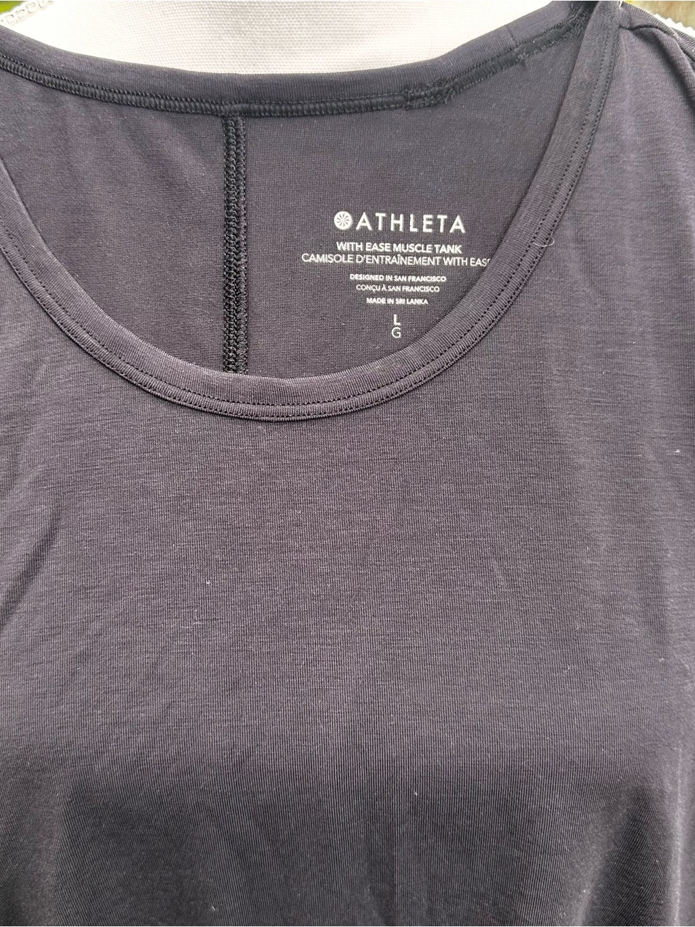 Athleta Black Ease Muscle Tank Camisole